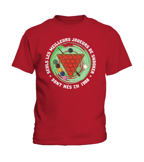 Snooker born in 1988 Vintage Birthday Snooker Kids T-Shirt