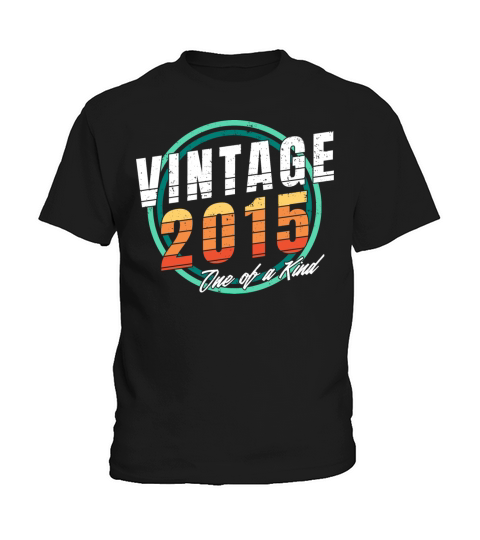 Vintage 2015 Shirt for Men Women 8 Year Old 8th Kids T-Shirt