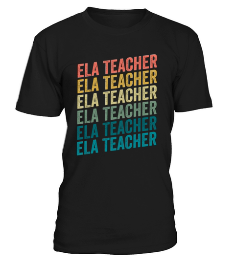 Retro Vintage ELA Teacher For English Language T-Shirt Unisex