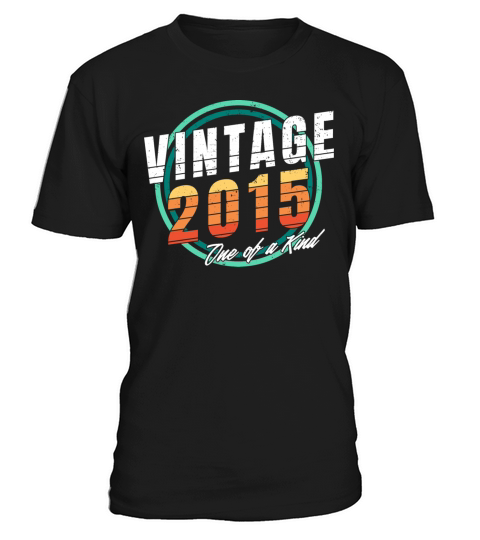 Vintage 2015 Shirt for Men Women 8 Year Old 8th T-Shirt Unisex
