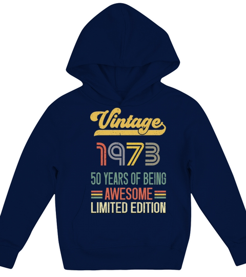 50 Year Old Gifts Vintage 1972 Limited Edition Kids Hoodie