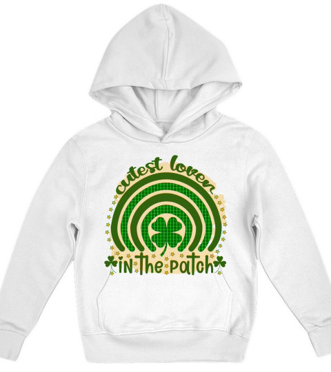 Cutest lover in the patch st patricks day Kids Hoodie