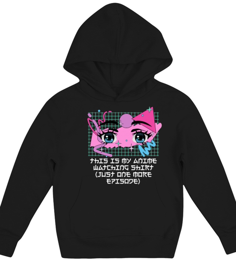 This Is My Anime Watching Shirt Funny Manga Humor Kids Hoodie