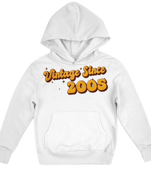 Vintage since 2005 18 Years Old - Groovy 18th Kids Hoodie