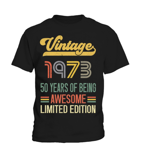 50 Year Old Gifts Vintage 1972 Limited Edition Kids T-Shirt