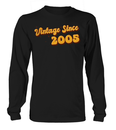 Vintage since 2005 18 Years Old - Groovy 18th Long sleeved Unisex