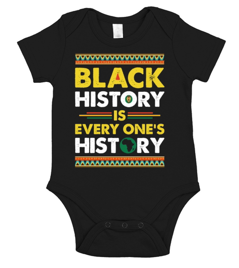 Black History Is Everyone Short Sleeve Baby One-Piece