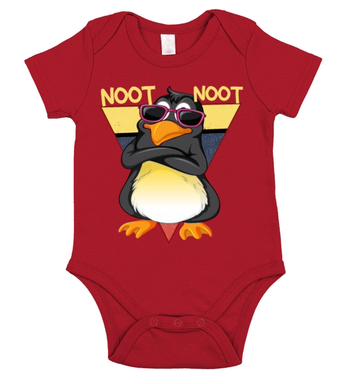 Noot Noot Penguin Vintage Short Sleeve Baby One-Piece