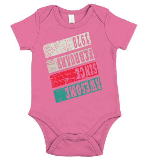 Vintage 1978 Vintage Retro Birthday Gift Short Sleeve Baby One-Piece
