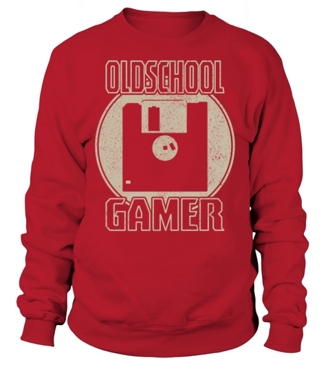 Oldschool Gamer Diskette Floppy Games Nerd Geek Sweatshirt Unisex
