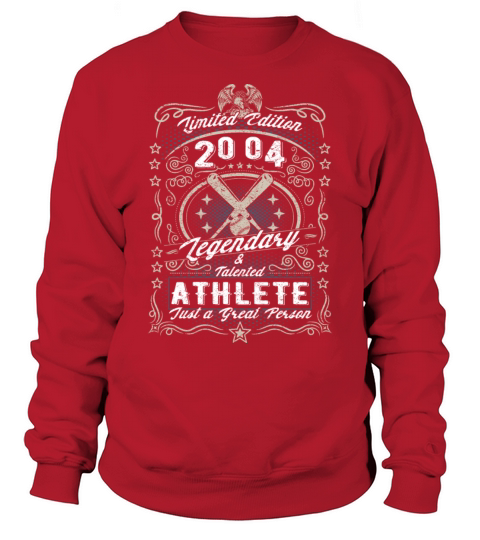 Vintage 2004 Baseball Birthday Gift Sport Hobby Sweatshirt Unisex