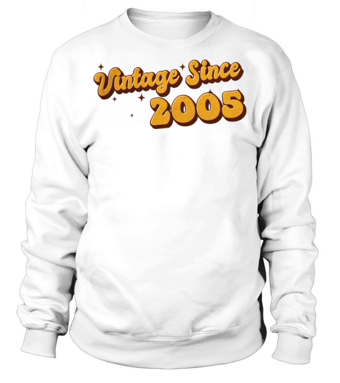 Vintage since 2005 18 Years Old - Groovy 18th Sweatshirt Unisex