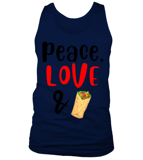 Peace Love Bacon and Tortilla Wrap Tank Top Unisex
