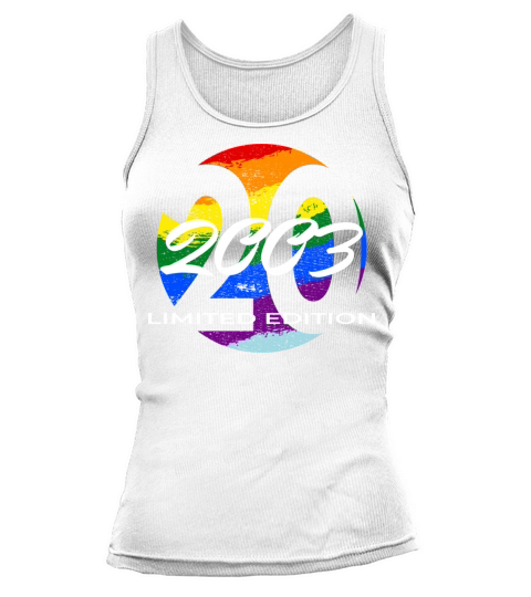 20th birthday men women 20 years 2003 vintage Tank top Woman