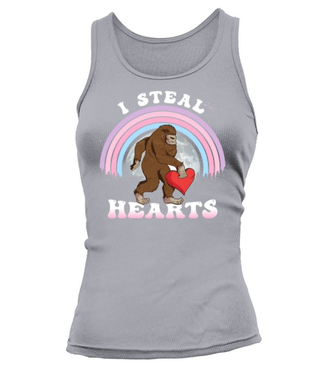 Valentines Day Bigfoot I Steal Hearts Girls Women Tank top Woman