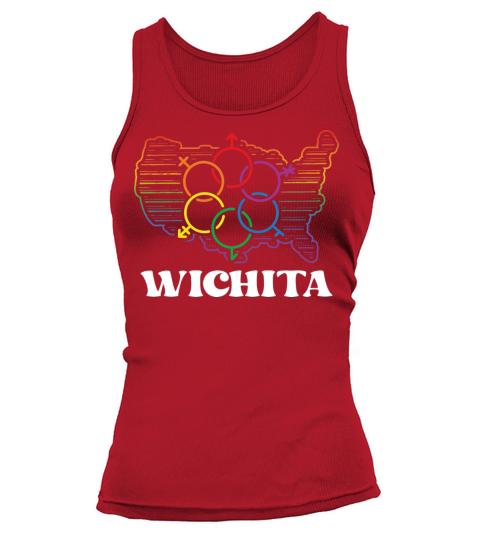 Wichita Pride Month Pride Flag LGBT Community LGBT Tank top Woman