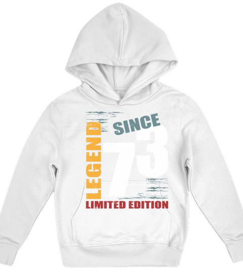 50th birthday vintage 1973 legend since 1973 Kids Hoodie