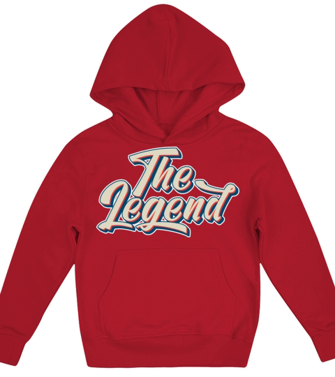 Legend text effect vintage style quote typography Kids Hoodie