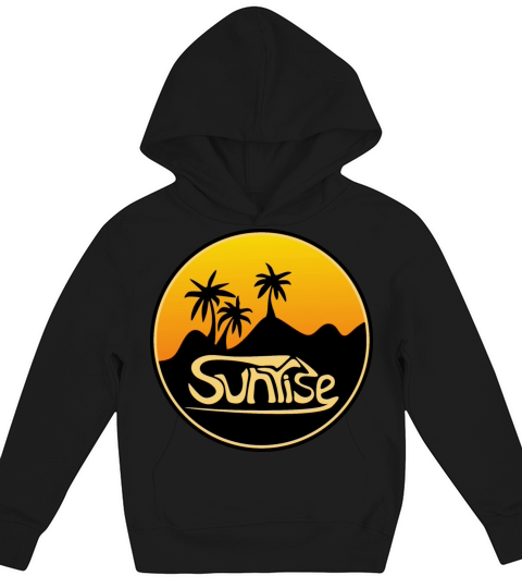 Vintage sunrise montain Kids Hoodie