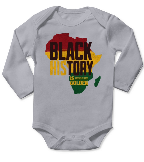 Black History Month Afro Melanin Black Women Long Sleeve Baby One-Piece