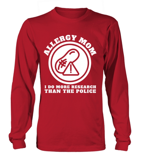 Peanut Allergy Awareness Peanut Allergic Long sleeved Unisex