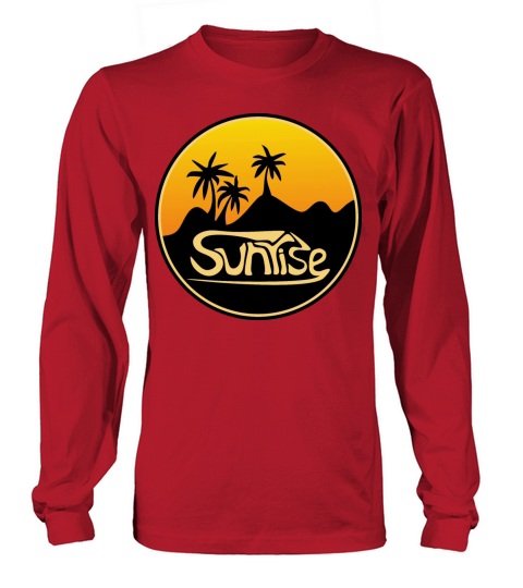 Vintage sunrise montain Long sleeved Unisex