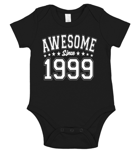 Awesome Since 1999 Birthday 1999 Vintage 1999 Short Sleeve Baby One-Piece