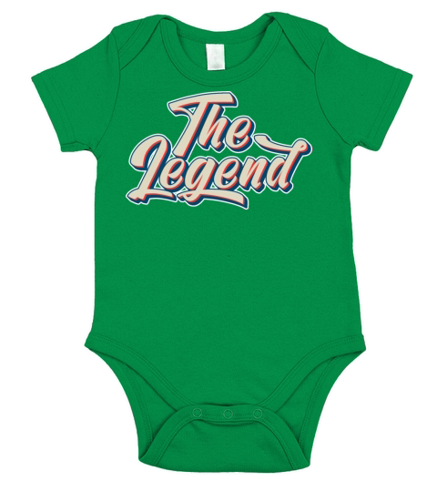 Legend text effect vintage style quote typography Short Sleeve Baby One-Piece