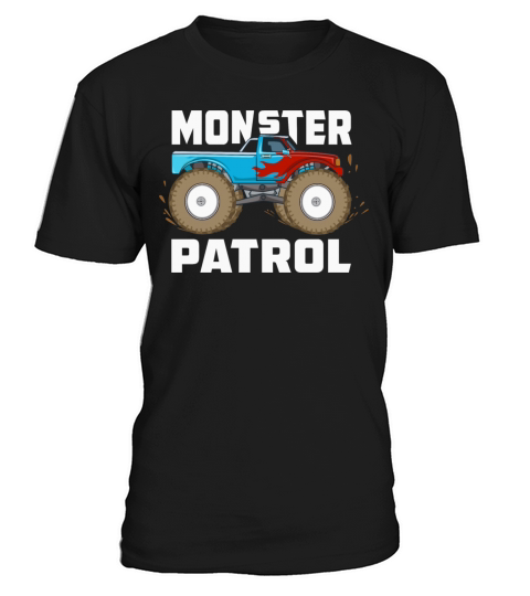 Monster Patrol Vintage Police Cop Car Monster T-Shirt Unisex
