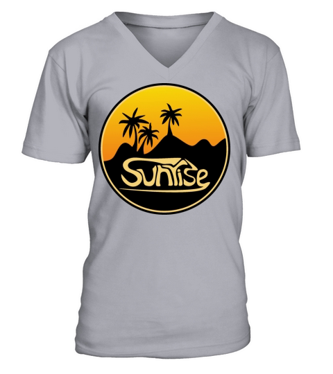 Vintage sunrise montain V-Neck T-shirt