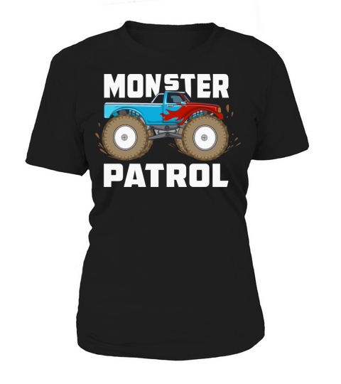 Monster Patrol Vintage Police Cop Car Monster Women's T-Shirt