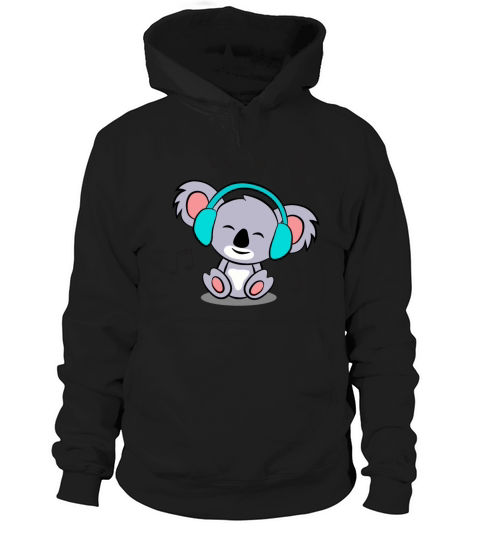 Cute koala Listening To Music Hoodie Unisex