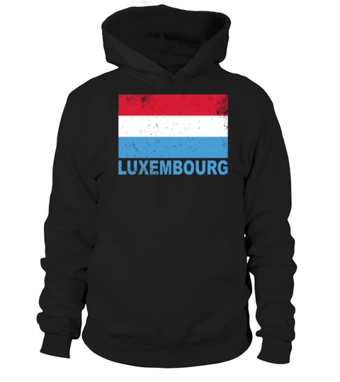 Luxembourg Flag Vintage Nationality Origin Roots T Hoodie Unisex