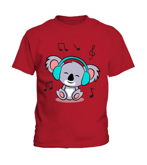 Cute koala Listening To Music Kids T-Shirt