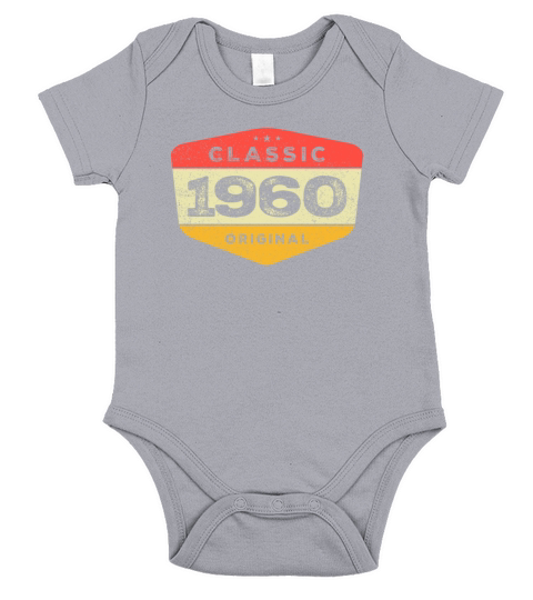 Classic 1960 63 Birthday Vintage Short Sleeve Baby One-Piece