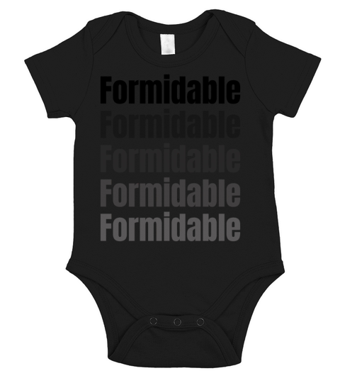formidable frensh quote Short Sleeve Baby One-Piece