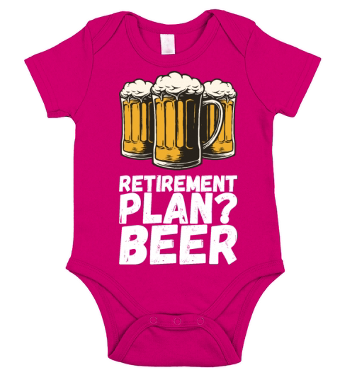 Retirement plan beer Short Sleeve Baby One-Piece