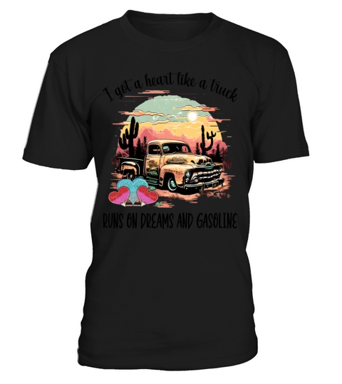 Western Sunset Cowgirl I Got A Heart Like A Truck T-Shirt Unisex