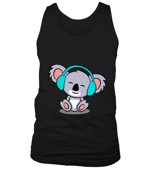 Cute koala Listening To Music Tank Top Unisex