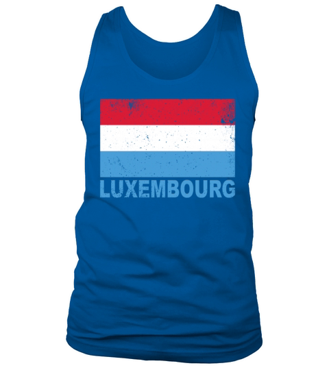 Luxembourg Flag Vintage Nationality Origin Roots T Tank Top Unisex