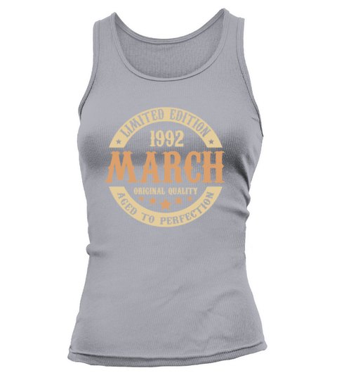 March 1992 Vintage Birthday Present Tank top Woman