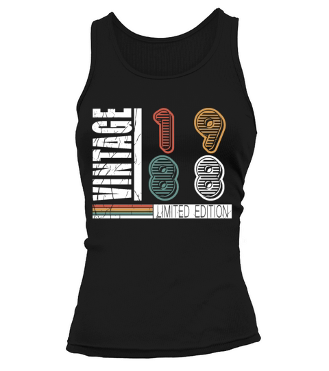 Original 1988 vintage birthday retro Tank top Woman