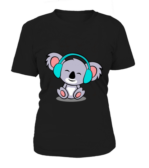 Cute koala Listening To Music Women's T-Shirt