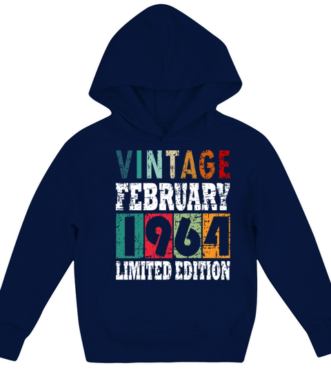 1964 February vintage Kids Hoodie