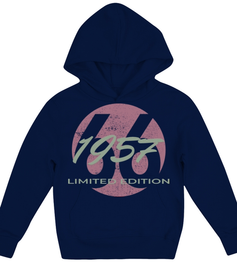 66th birthday men women 66 years 1957 vintage Kids Hoodie