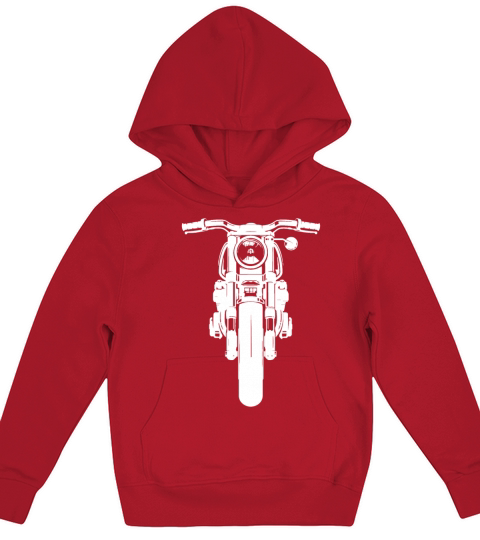 Retro Vintage Motorcycle I love my Motorbike Gift Kids Hoodie
