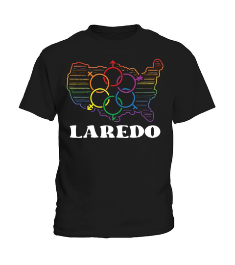 Laredo Pride Month Pride Flag LGBT Community LGBTQ Kids T-Shirt