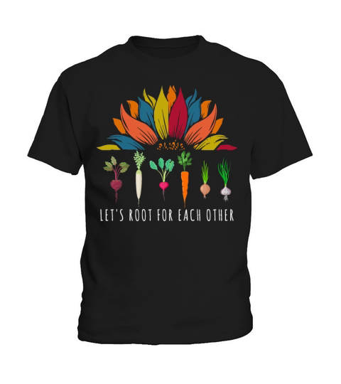 Sunflower Lets Root For Each Other Vegetable Kids T-Shirt