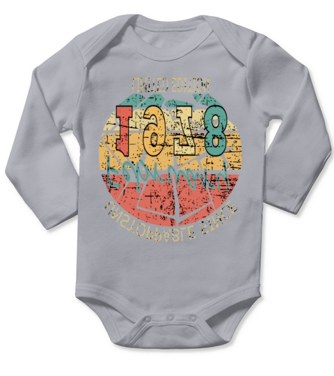 Vintage 1978 Vintage Retro Birthday Gift Long Sleeve Baby One-Piece
