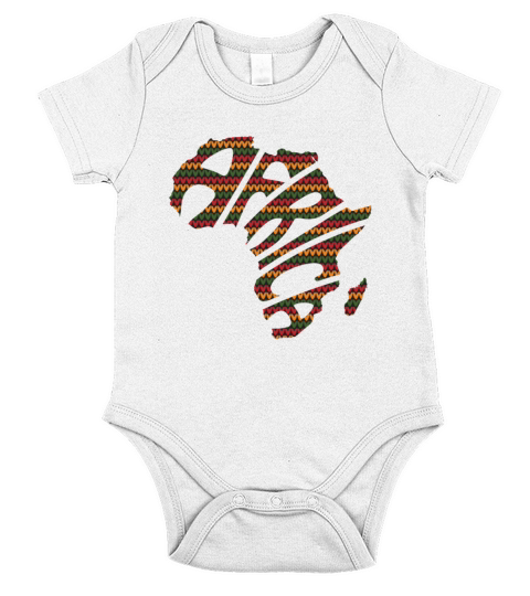 continent africa design BHM Black history month Short Sleeve Baby One-Piece
